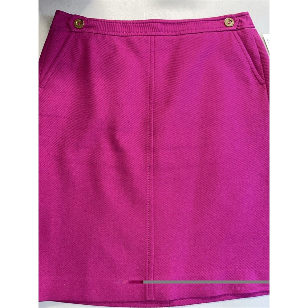 Talbots Deep Pink Lined Knee Length Skirt Size 14